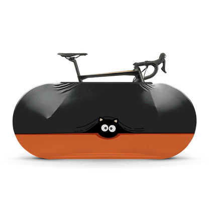 Big-eyed Black Cat Bicycle Wheels Cover