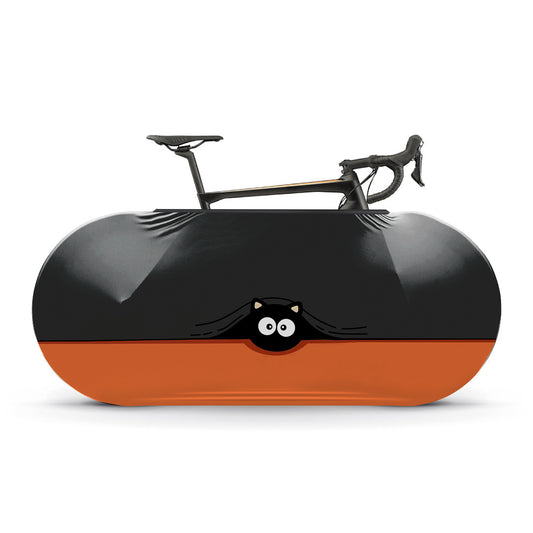 Big-eyed Black Cat Bicycle Wheels Cover