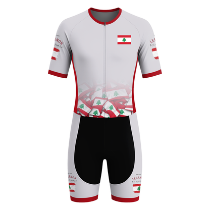 Lebanon Men's Short Sleeve Triathlon Suit