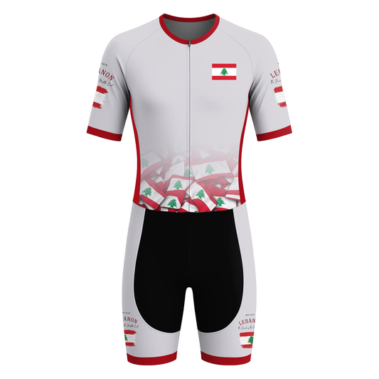 Lebanon Men's Short Sleeve Triathlon Suit
