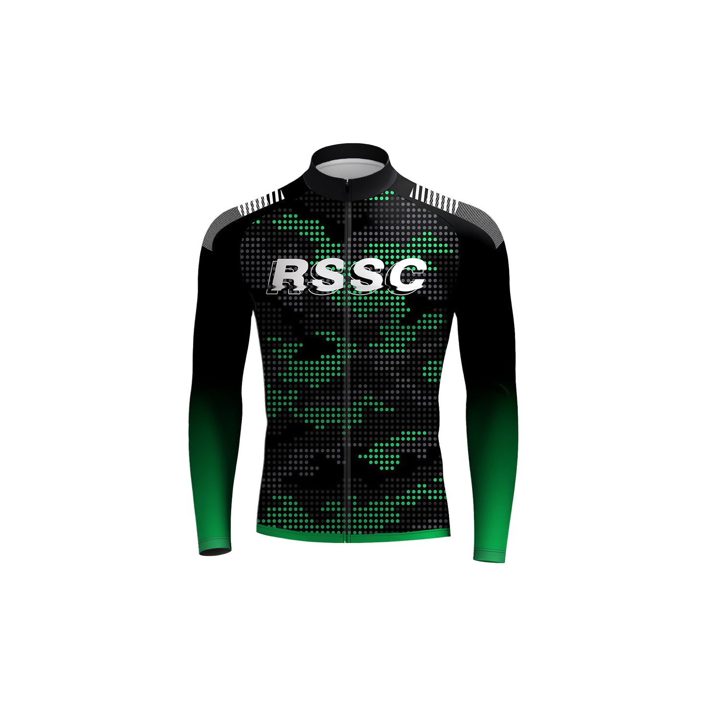 Green Pop Art Men's Long Sleeve Cycling Kit