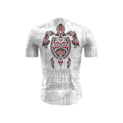 Conjunto de ciclismo de manga corta para hombre «Tortuga nativa haida»