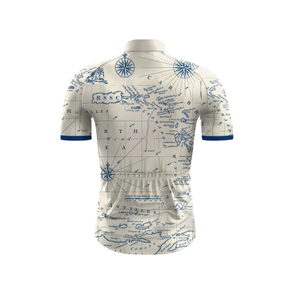 Vintage Chart Rider Men's Short Sleeve Cycling Kit
