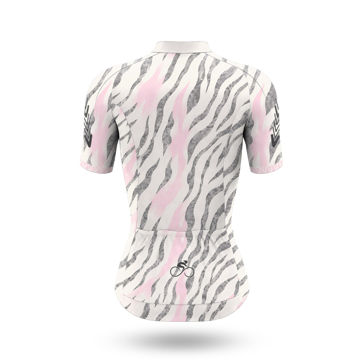 Blush Grey Wild Streaks Women's Short Sleeve Cycling Kit