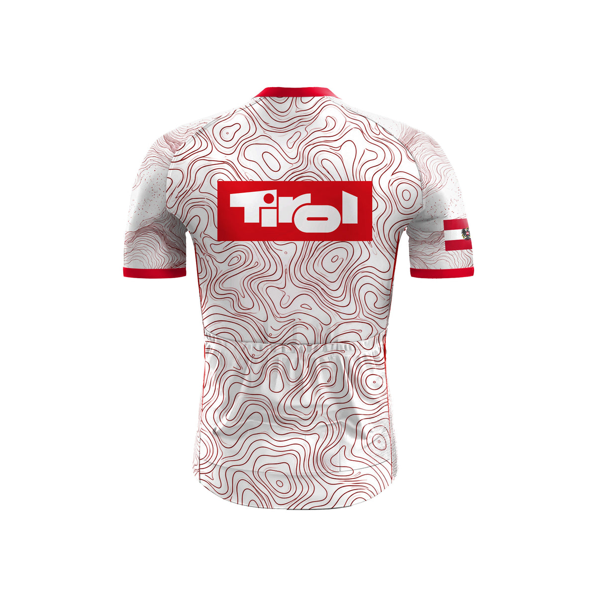 Kurzarm-Radtrikot für Herren „Belgian Surrealismus“
