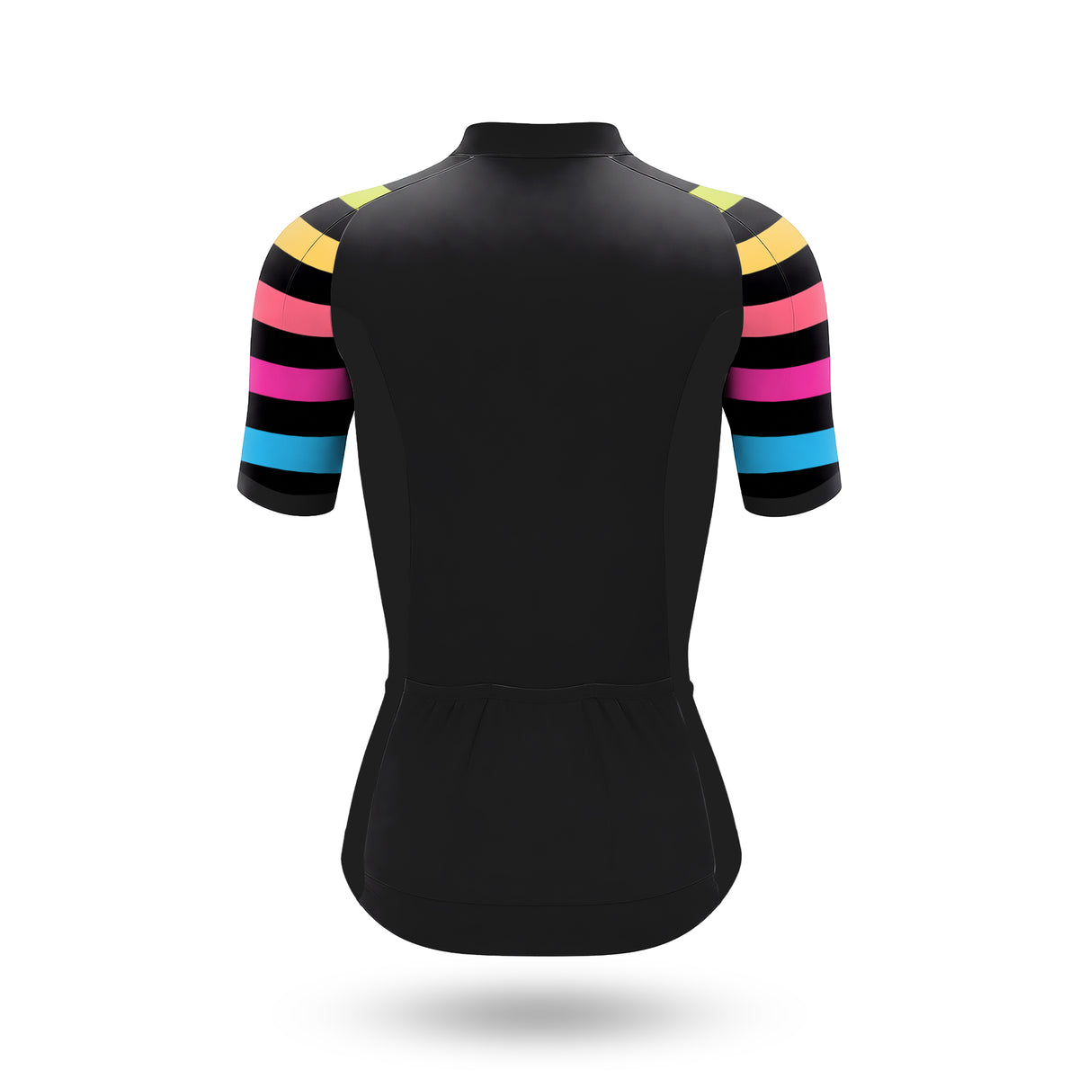 Colorful Black Women's Short Sleeve Cycling Kit