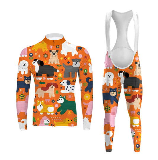 Bike And Smile Langarm-Fahrradset für Herren