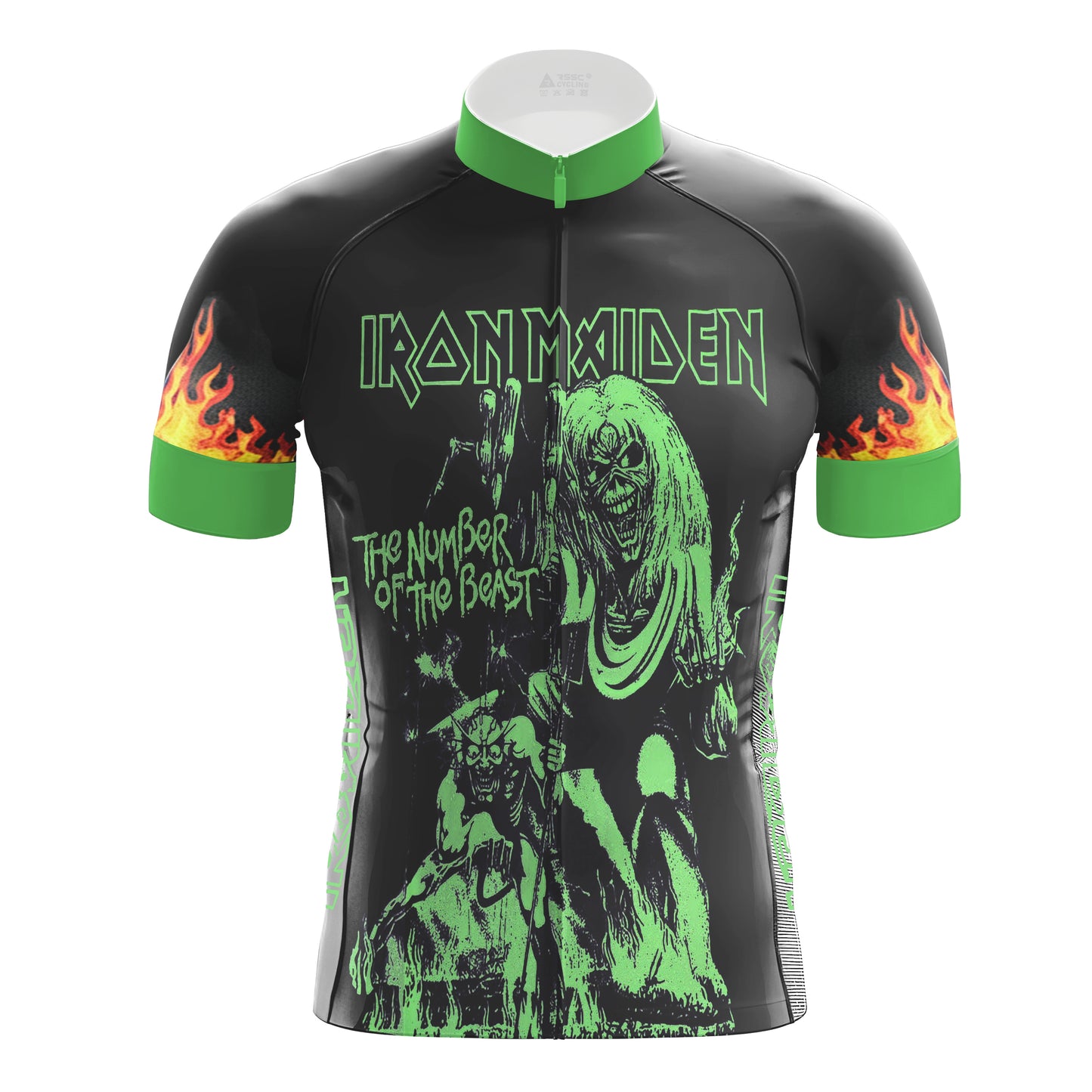 Green The Number Of The Beast Men's Cycling Kit