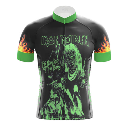 Green The Number Of The Beast Men's Cycling Kit