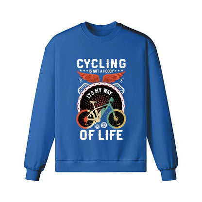 Sweat-shirt cycliste buveur de café