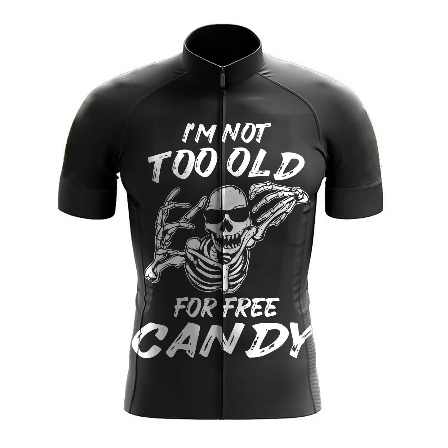 Not Too Old For Free Candy Halloween Shirt Skeleton Costume Men's Cycling Kit