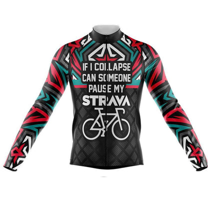 Pause My Strava Men's Long Sleeve Cycling Kit