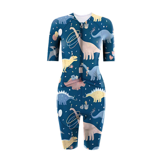 Dinosaur Pattern Women's Triathlon Suit