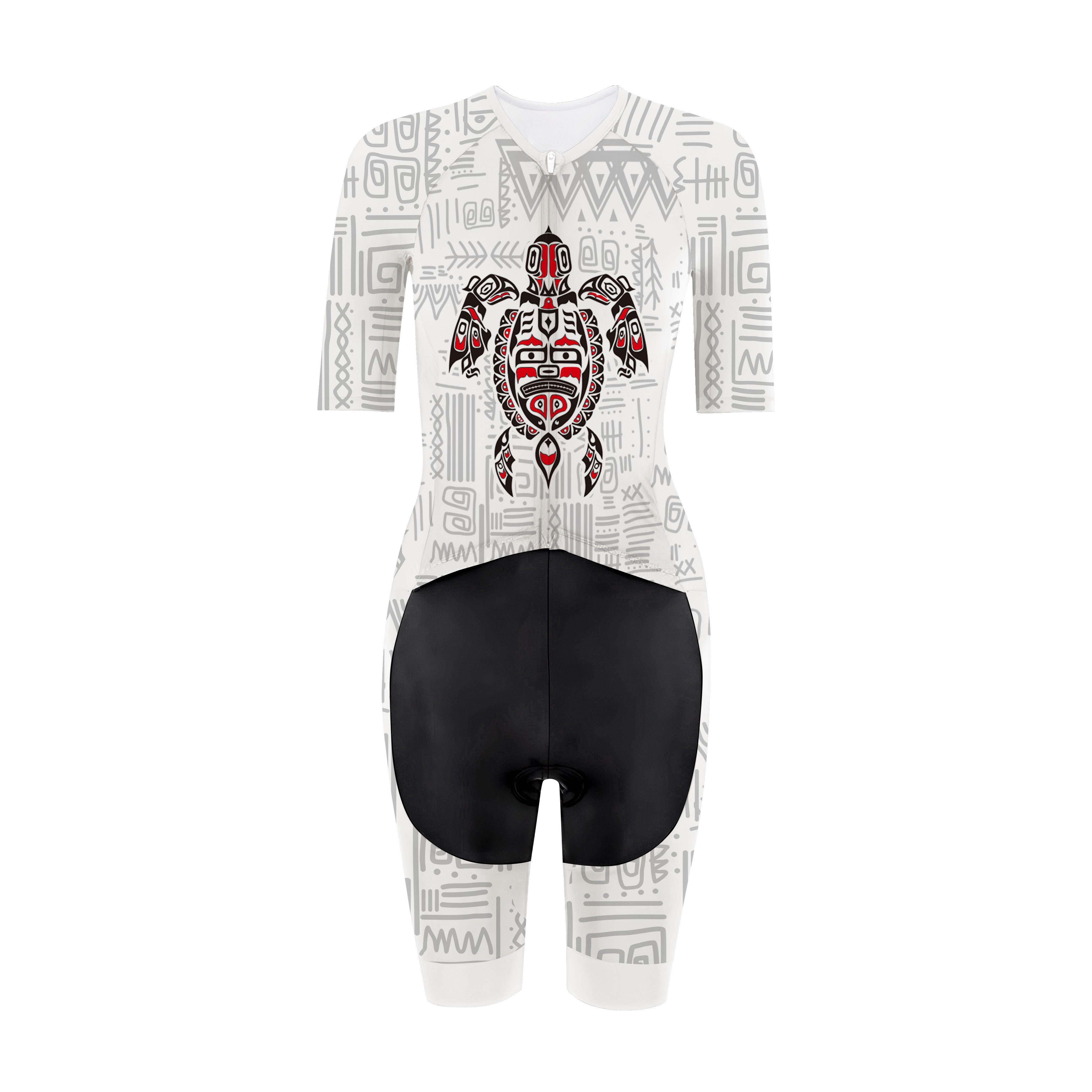 Haida Native Turtle Women's Short Sleeve Triathlon Suit – Rssc Sports