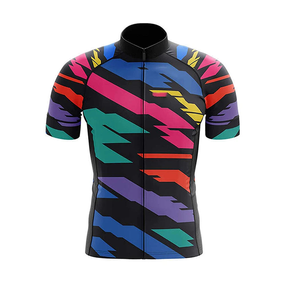 80s Style Retro Men's Short Sleeve Cycling Kit | Rsscsports