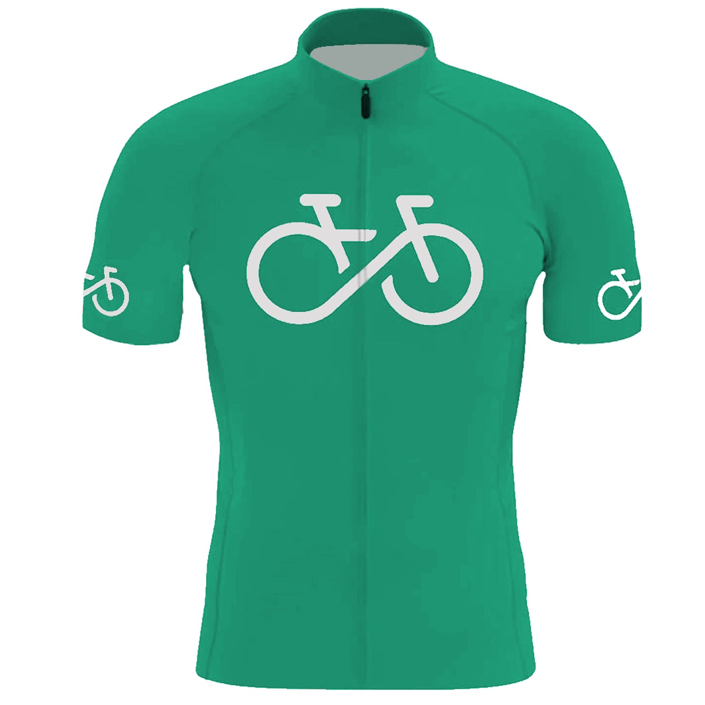 Professional Team Racing Suit Green Men's Short Sleeve Cycling Kit