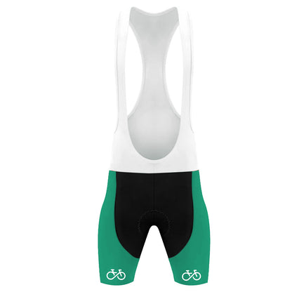 Professional Team Racing Suit Green Men's Short Sleeve Cycling Kit