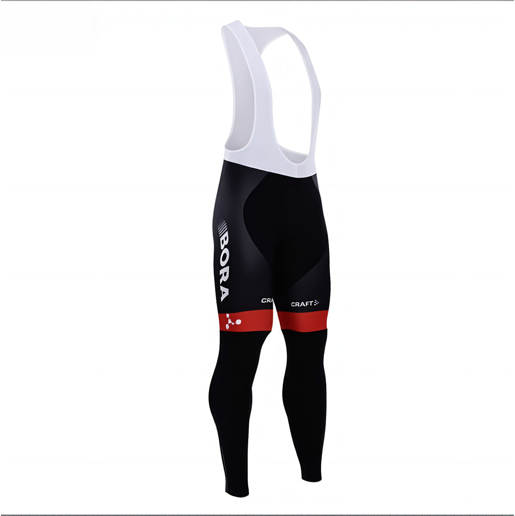 Maillot de cyclisme à manches longues pour homme Bora Black Team