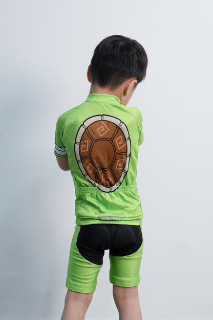 Battle Turtle Kid's Short Sleeve Cycling Kit