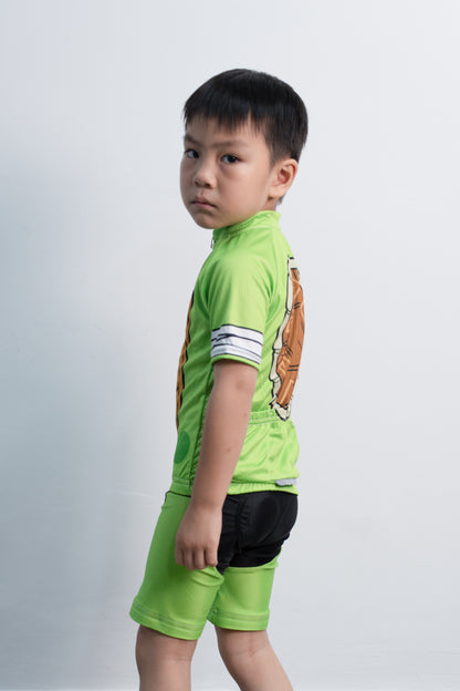 Battle Turtle Kid's Short Sleeve Cycling Kit
