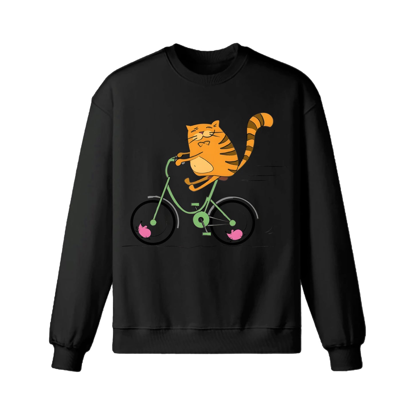 Sweat-shirt cycliste buveur de café
