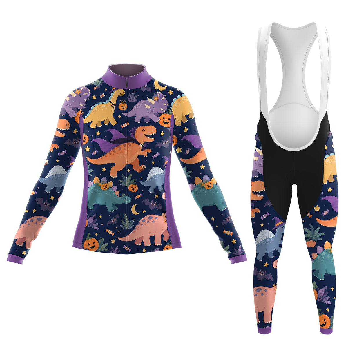 Tenue de cyclisme femme à manches longues Colorful Abstract Movement