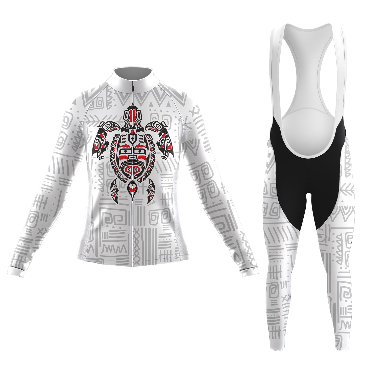 Haida Native Turtle Women's Long Sleeve Cycling Kit