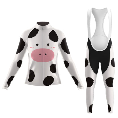 Cow Cycling Women's Long Sleeve Cycling Kit