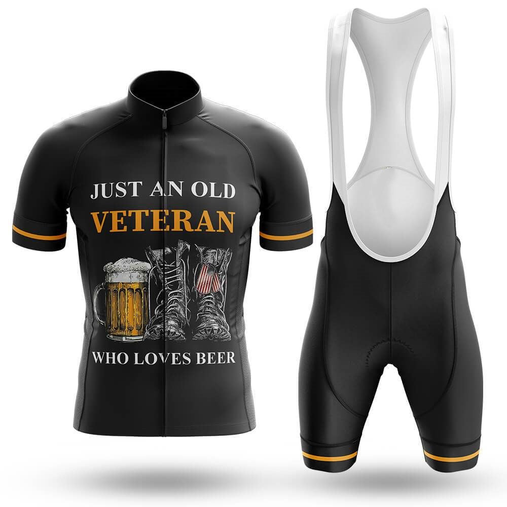 A Veteran Loves Beer Men's Short Sleeve Cycling Kit | Rsscsports