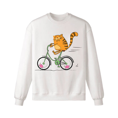Sweat-shirt cycliste buveur de café