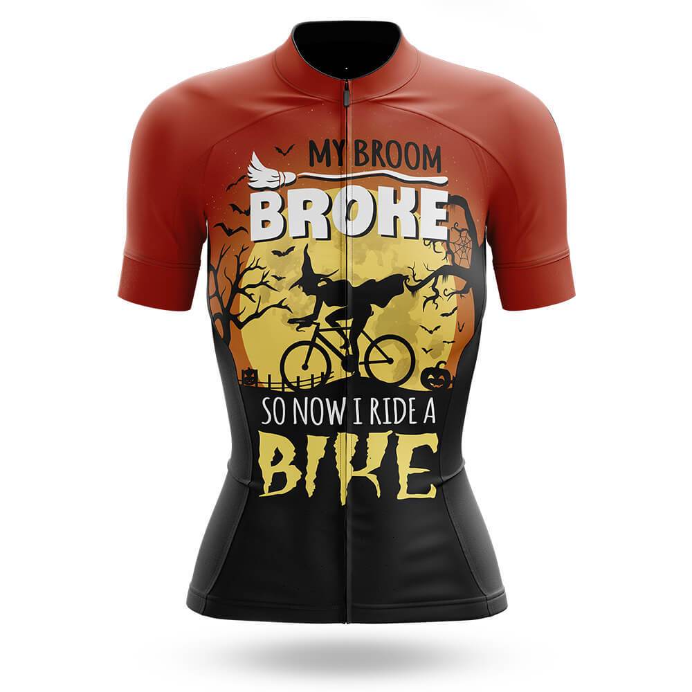 Halloween My Broom Broke Women's Short Sleeve Cycling Kit