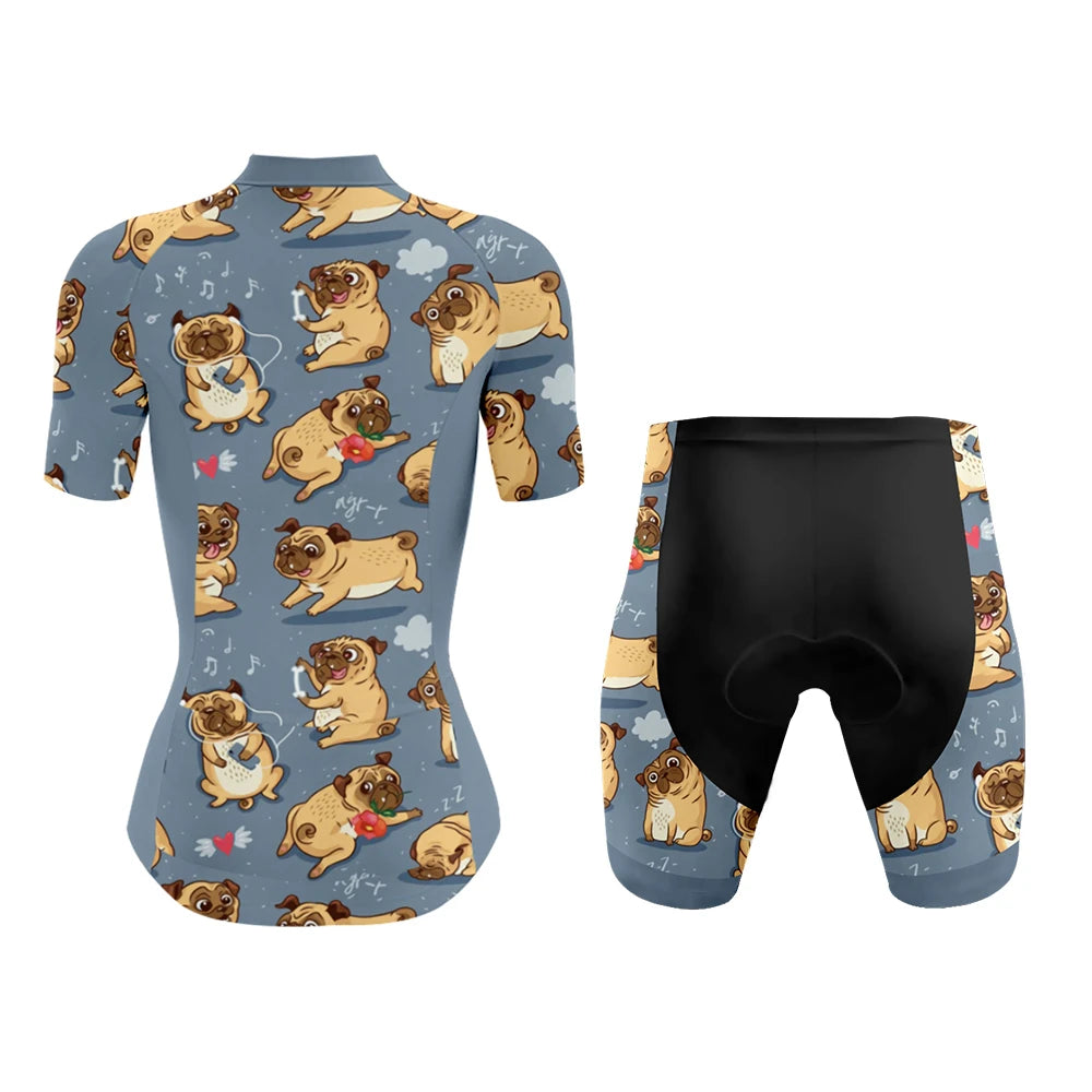 Cutest Pugs Women's Cycling Kit | Rsscsports