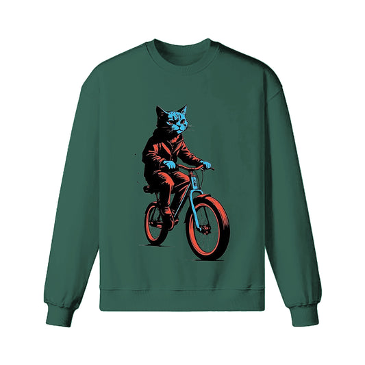 Cycling Cat Sweatshirt