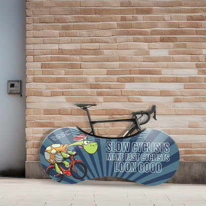 Slow Cyclist Bicycle Wheels Cover