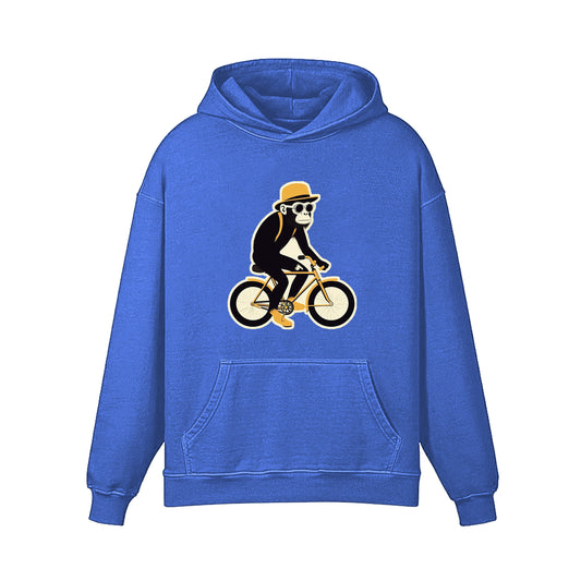 Monkey Illustration On Ride Hoodie