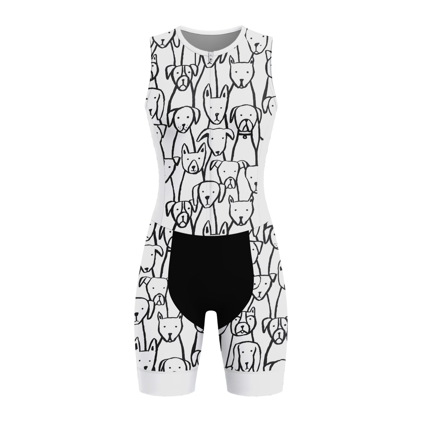 Dog Lover Women's Sleeveless Triathlon Suit