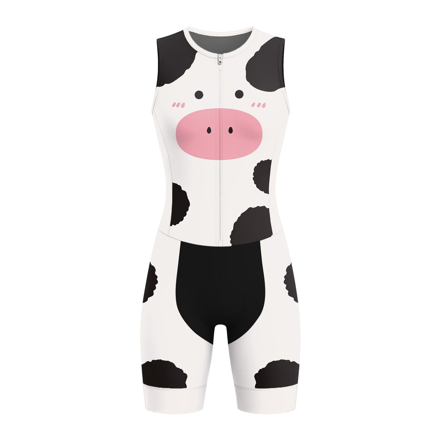 Cow Cycling Women's Sleeveless Triathlon Suit