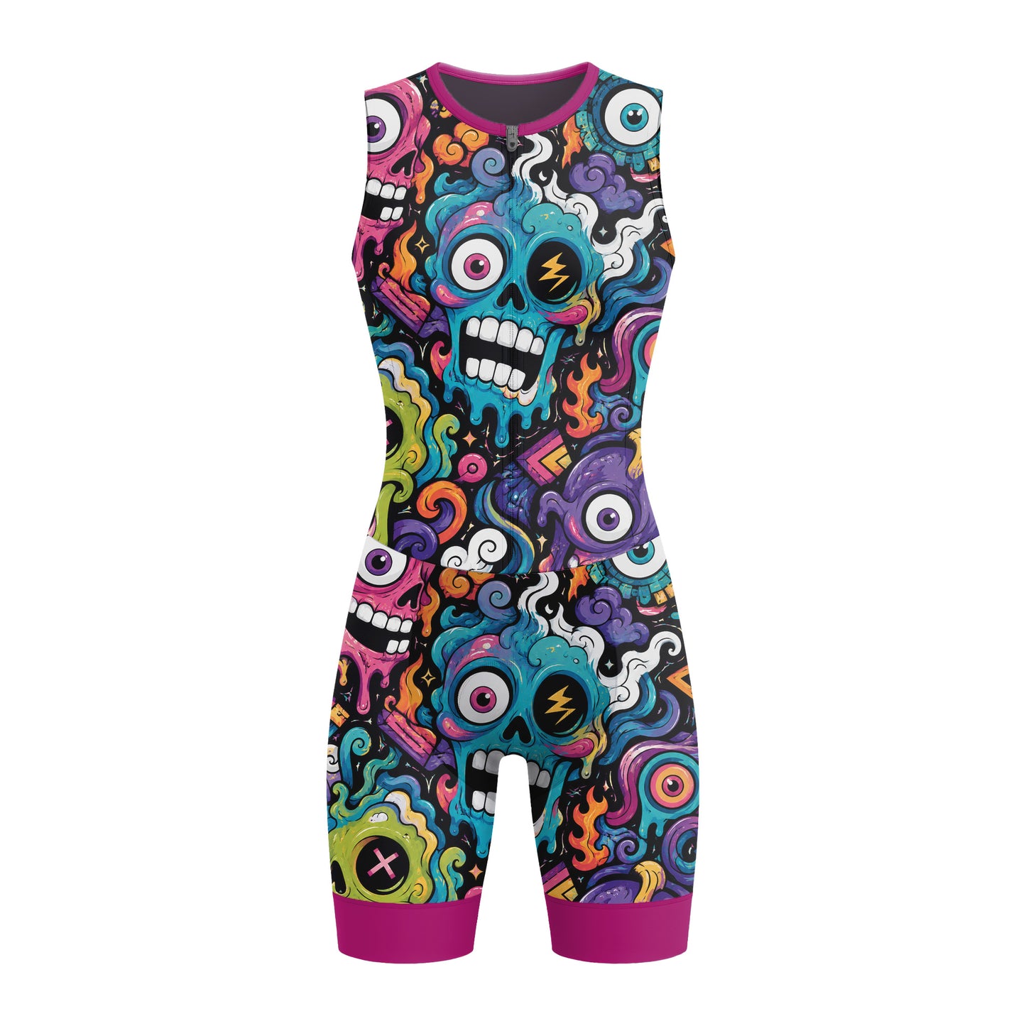Alien Creatures Women's Sleeveless Triathlon Suit