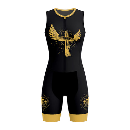 Christian Wing Cross Women's Sleeveless Triathlon Suit