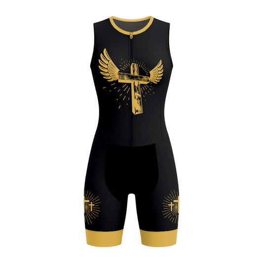 Christian Wing Cross Women's Sleeveless Triathlon Suit
