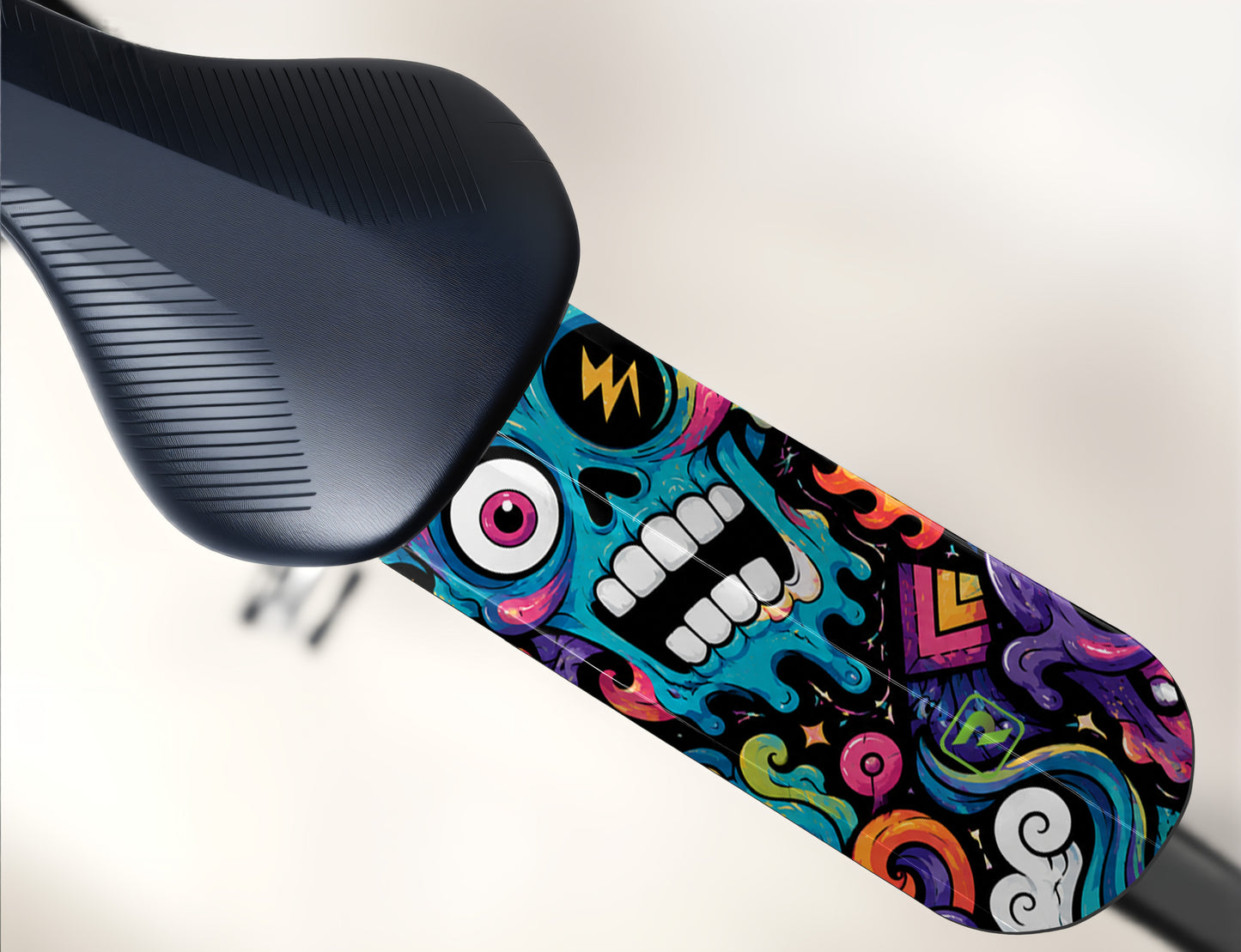 Alien Creatures Multicolor Bicycle Saddle Mudguard