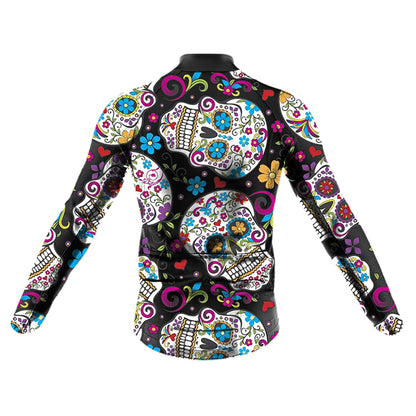 Sugar Skull Men's Long Sleeve Cycling Kit