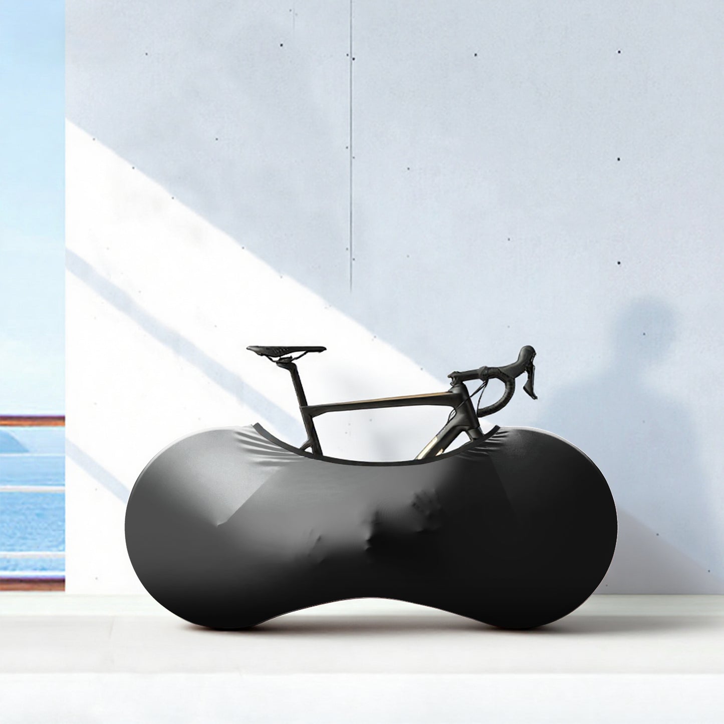 Ghost Black Bicycle Wheels Cover