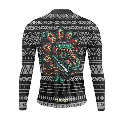 Bike And Smile Langarm-Fahrradset für Herren