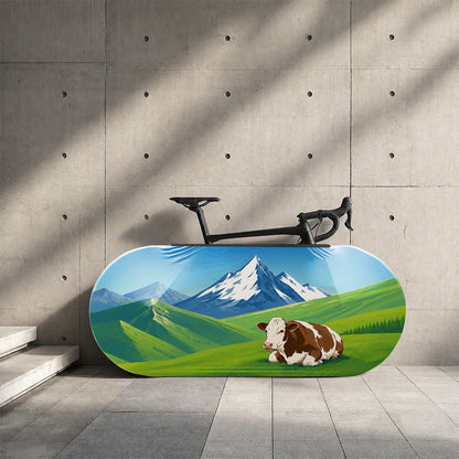 Swiss Cow Bicycle Wheels Cover