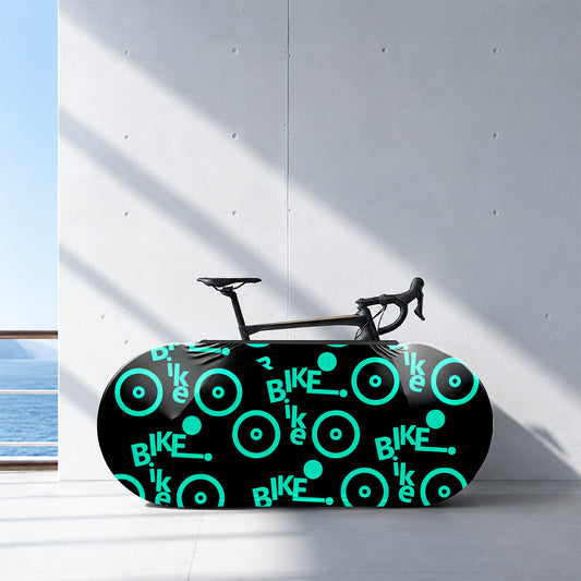 Basic Black Bicycle Wheels Cover