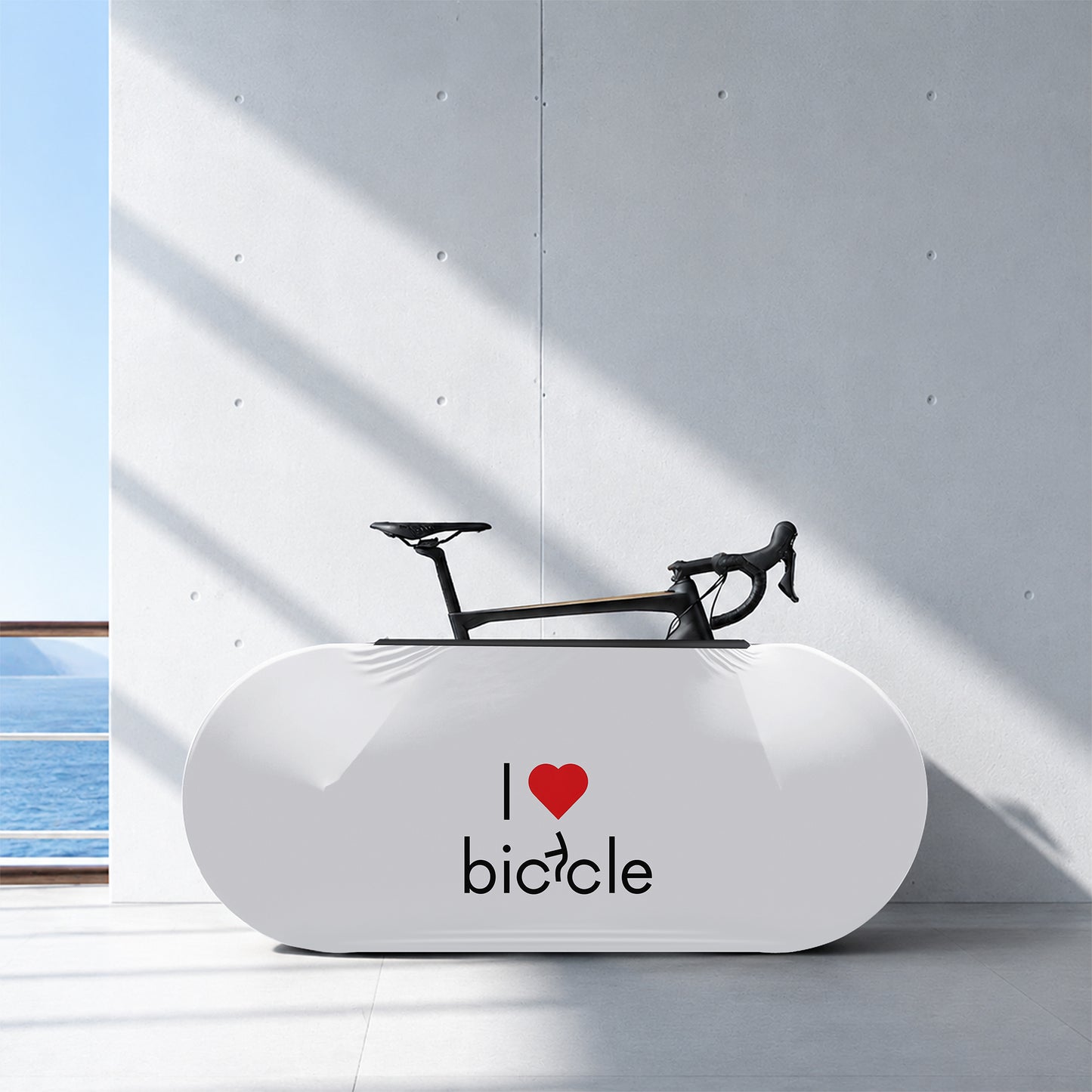 I Love Bicycle Title Bicycle Wheels Cover