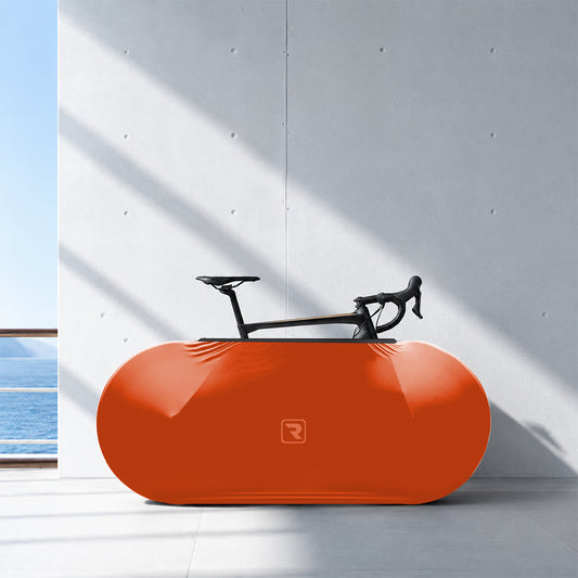 Orange Bicycle Wheels Cover