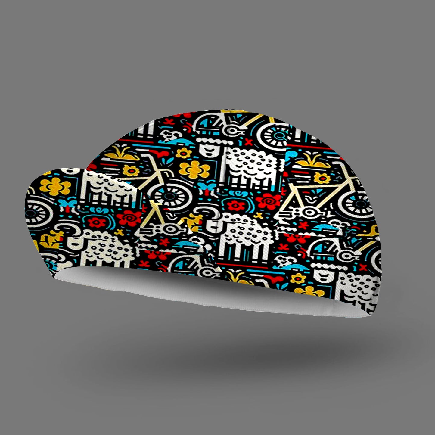 Riding Sheep Cycling Cap