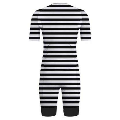 The Victorian Stripe Men's Triathlon Suit